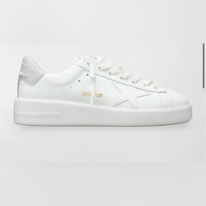 Golden Goose purestar sneakers with silver sparkle